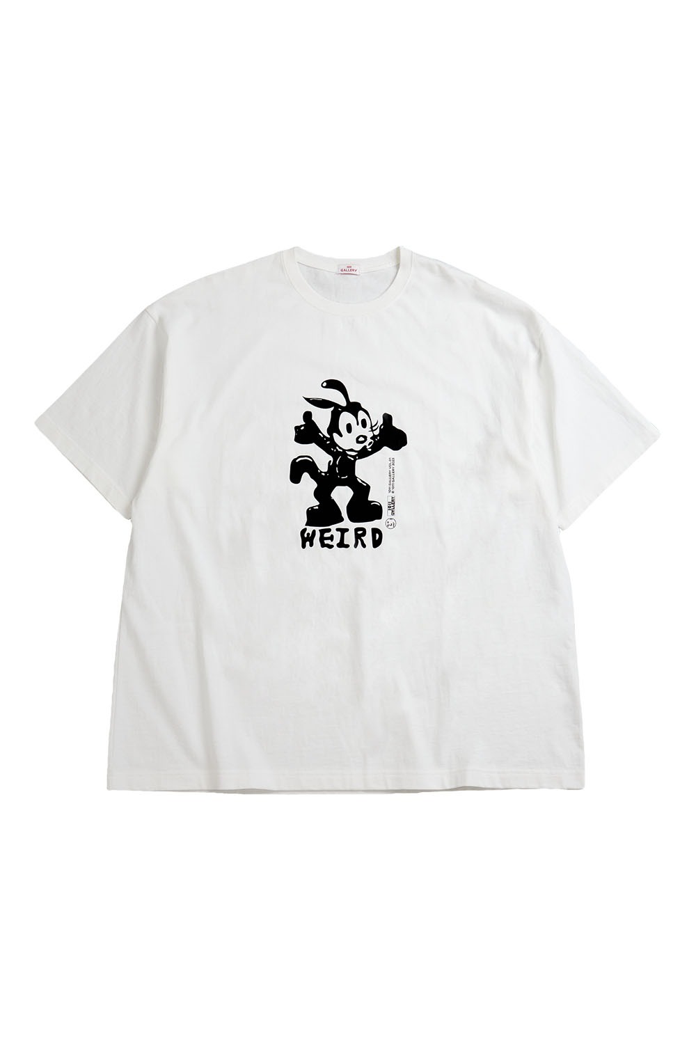 Gallery Overfit Rabbit T-shirt - White