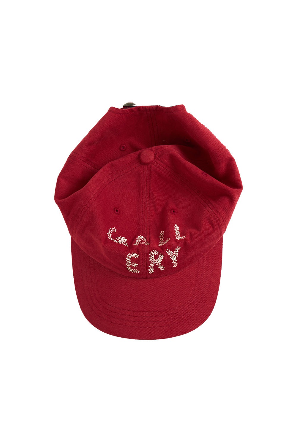 Gallery Embroidered Ball Cap - Red