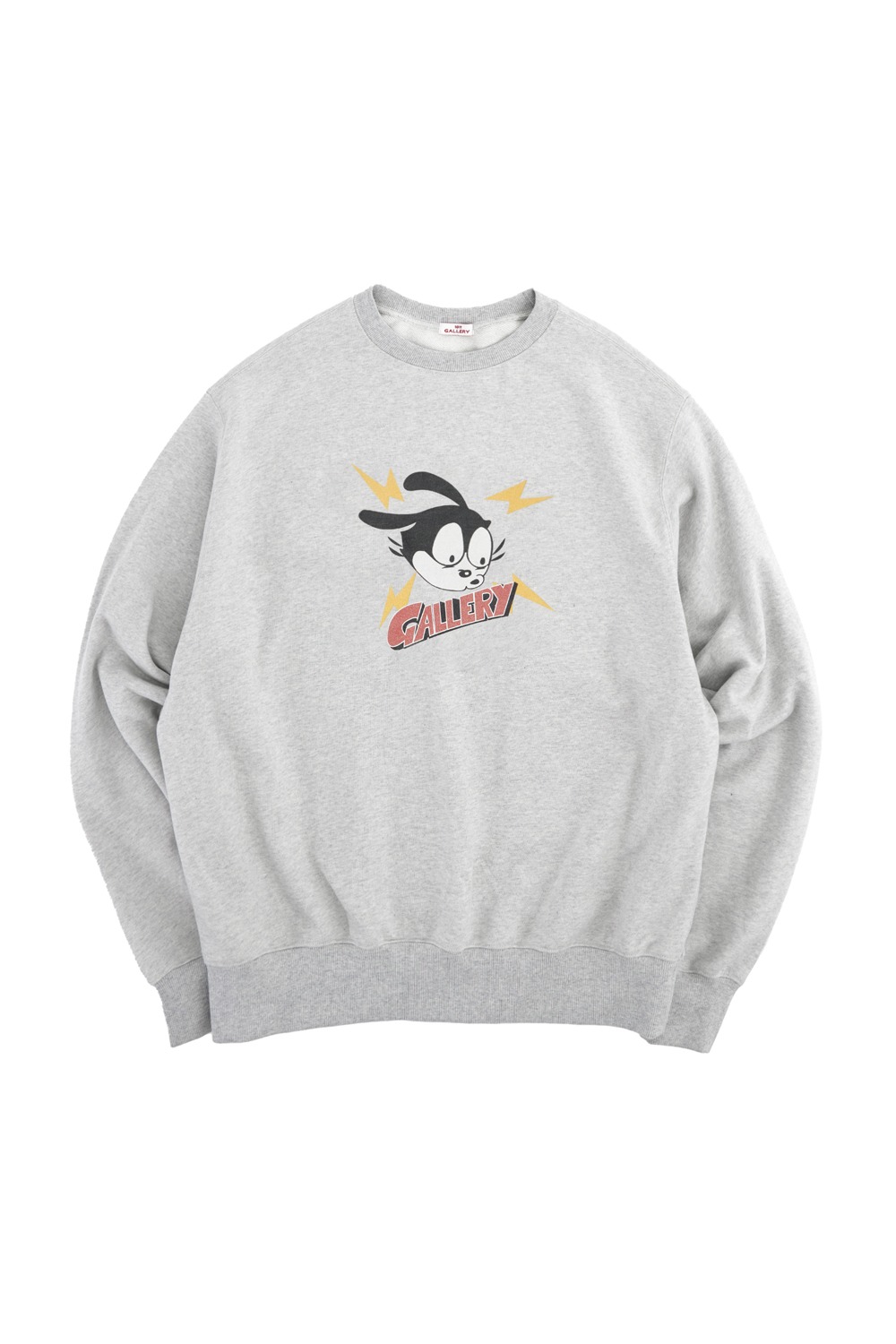 Gallery Rabbit Graphic Sweatshirt - Light Grey