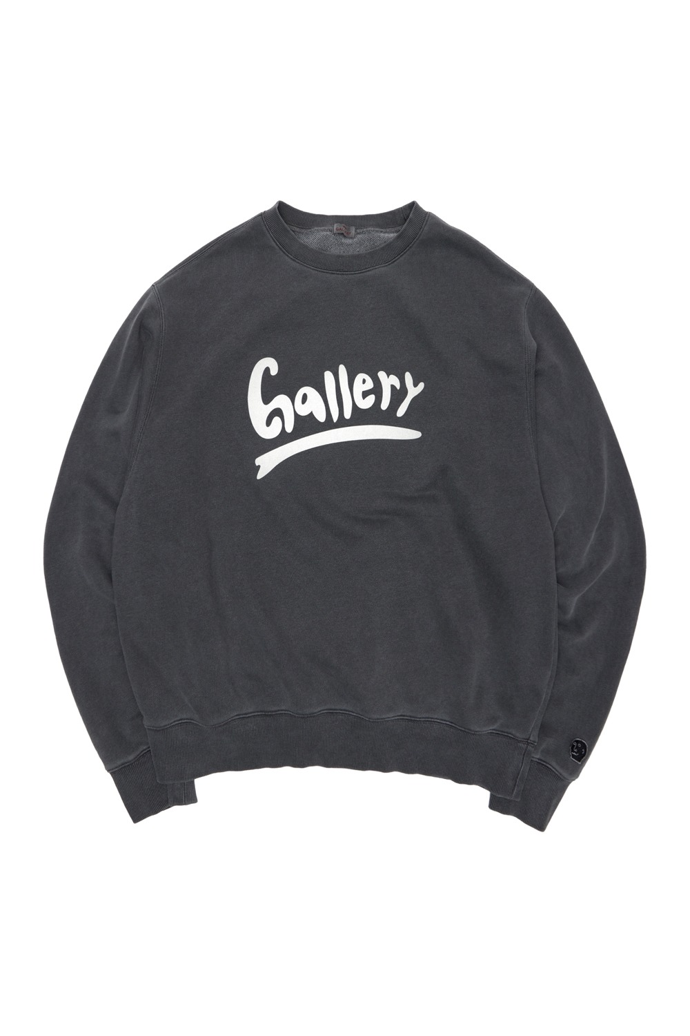 Gallery Wave Logo Graphic Sweat Shirt - Charcoal Grey
