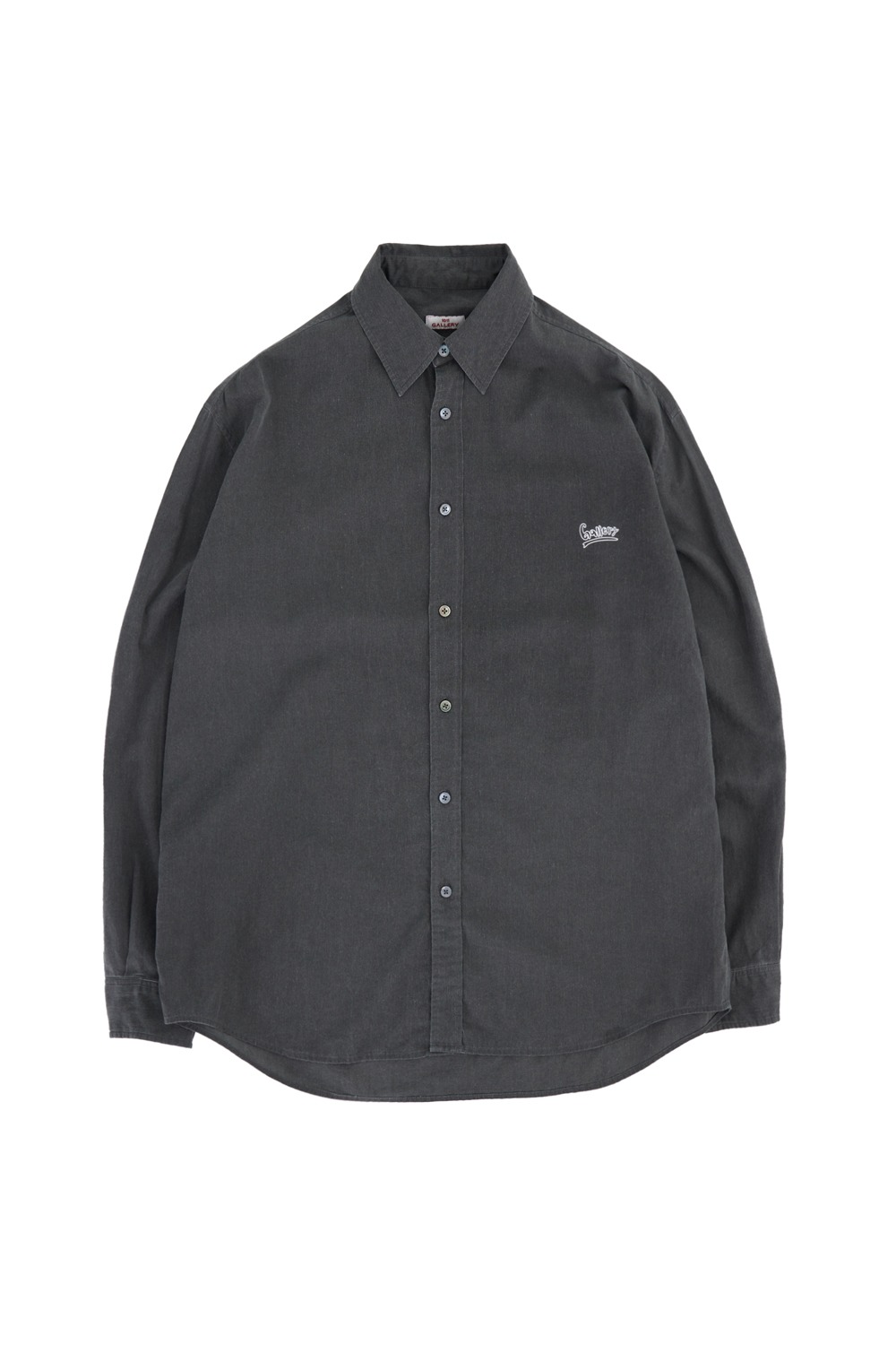 Gallery Wave Logo Dying Shirt - Washed Black