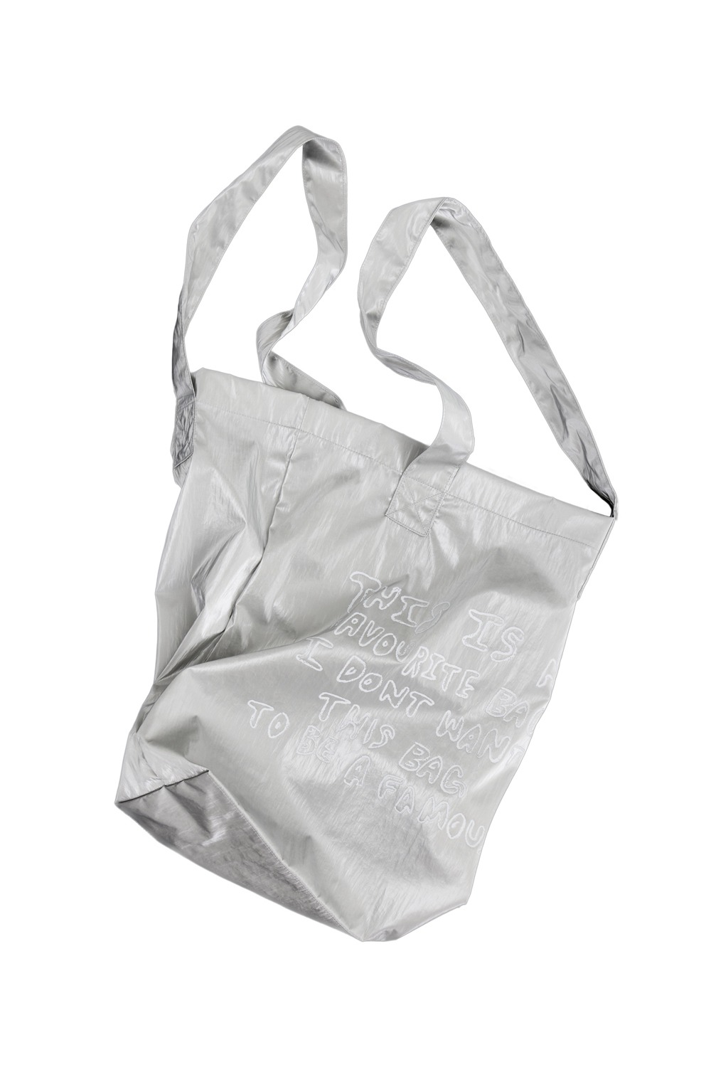 Gallery Nylon Tote Bag - Silver